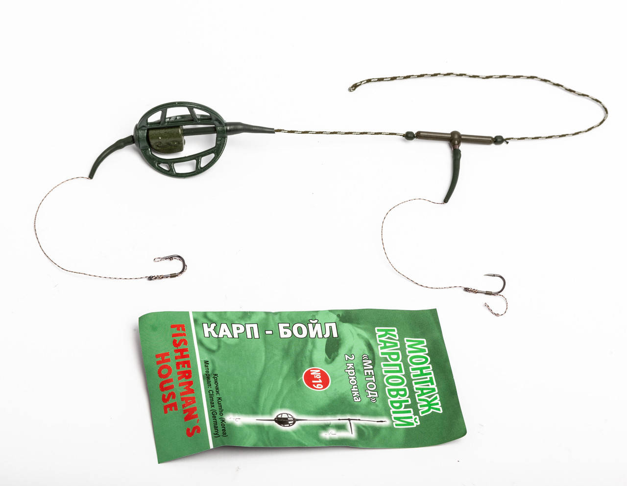 Монтаж карповый Метод на 2 крючка №19 Carp Method
Монтаж карповый Метод на 2 крючка №19 Carp Method