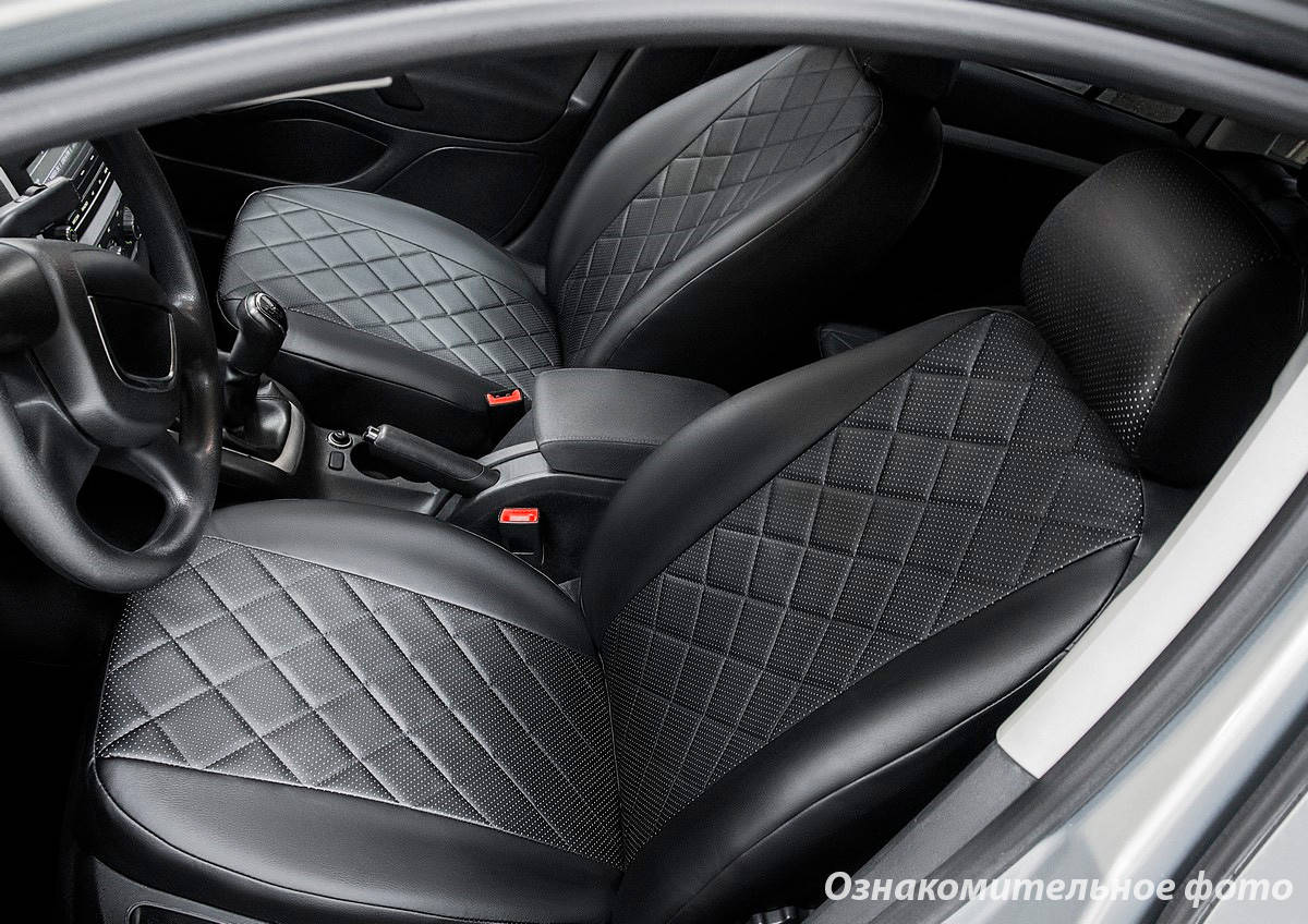 Чехлы на сиденья Skoda Octavia A7 2013-2017 (без подлокотн.) экокожа, Ромб /черные 88575 Seintex
Чехлы на сиденья Skoda Octavia A7 2013-2017 (без подлокотн.) экокожа, Ромб /черные 88575 Seintex