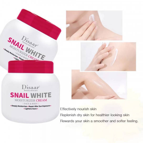 Отбеливающий увлажняющий крем для лица и тела с муцином белой улитки Snail White Moisturizing Cream Face&body
Отбеливающий увлажняющий крем для лица и тела с муцином белой улитки Snail White Moisturizing Cream Face&body