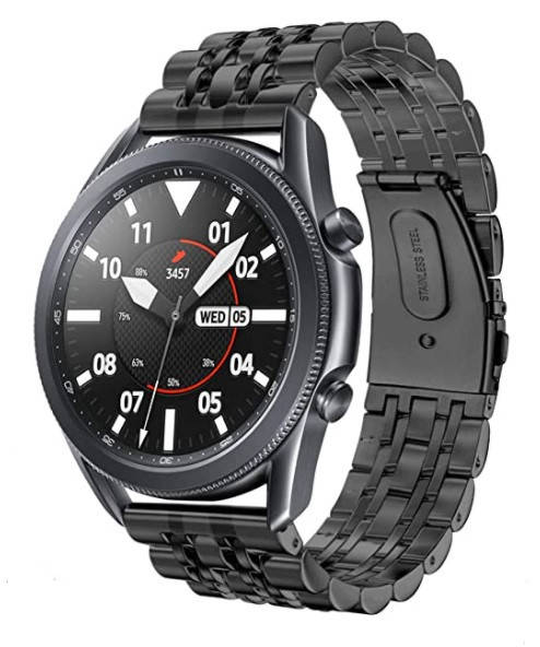 Браслет BeWatch для Samsung Galaxy Watch 3 45 mm Ремешок 22мм classic стальной Link Black (1021401.10)
Браслет BeWatch для Samsung Galaxy Watch 3 45 mm Ремешок 22мм classic стальной Link Black (1021401.10)