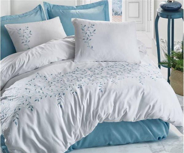 Двуспальный евро комплект постельного белья Cotton Box Brode Satin Perry mint с вышивкой
Двуспальный евро комплект постельного белья Cotton Box Brode Satin Perry mint с вышивкой