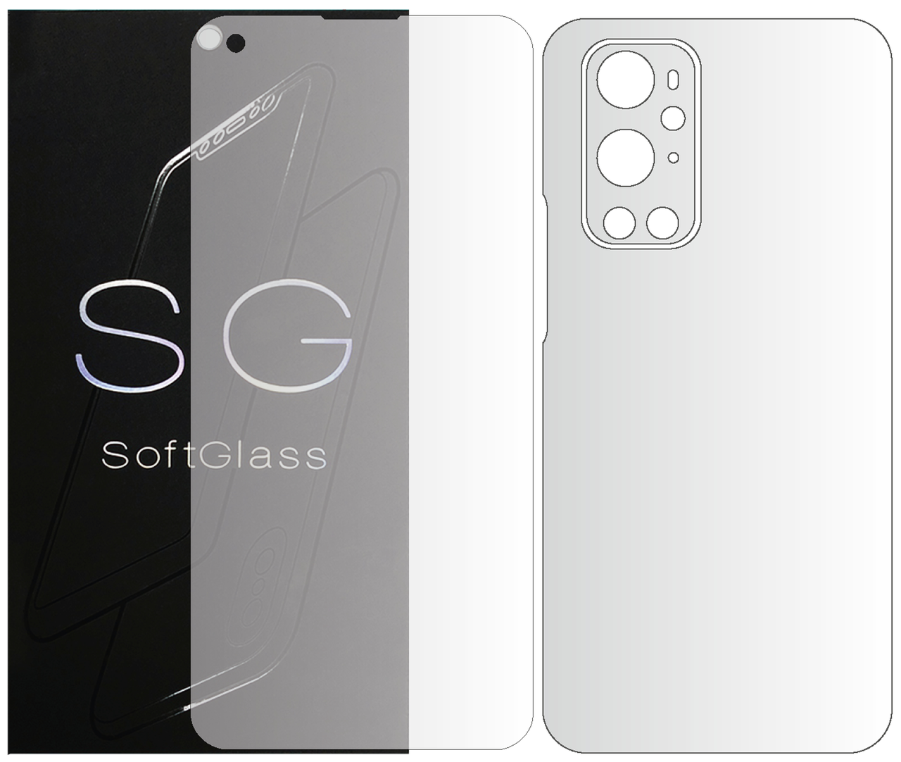 Пленка OnePlus 9 Pro Комплект: для Передней и Задней панели полиуретановая SoftGlass, Прозрачный
Пленка OnePlus 9 Pro Комплект: для Передней и Задней панели полиуретановая SoftGlass, Прозрачный