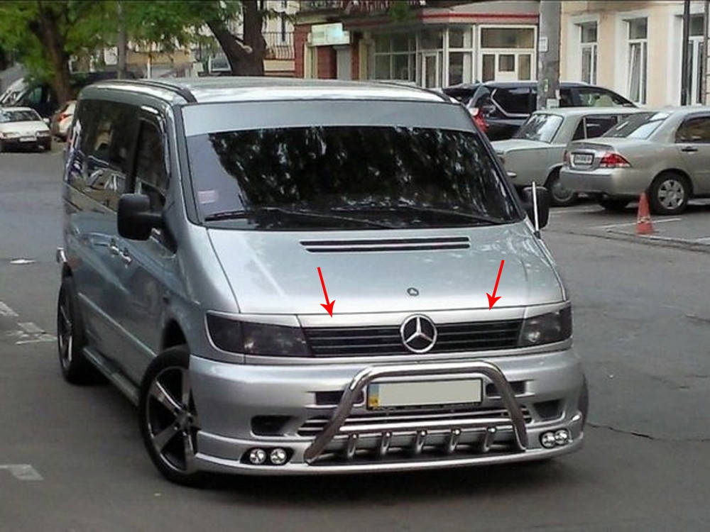 Накладка на решетку радиатора Mercedes Vito W638 1996-2003 / Мерседес Вито 638 (стекловолокно, под покраску), Черный
Накладка на решетку радиатора Mercedes Vito W638 1996-2003 / Мерседес Вито 638 (стекловолокно, под покраску), Черный