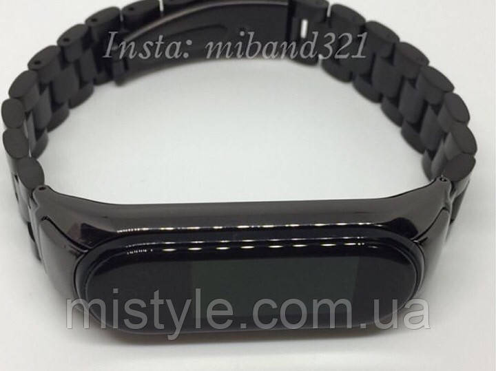 Металлический ремешок для фитнес трекера xiaomi mi band 3 mi band 4 крупное звено чёрный
Металлический ремешок для фитнес трекера xiaomi mi band 3 mi band 4 крупное звено чёрный