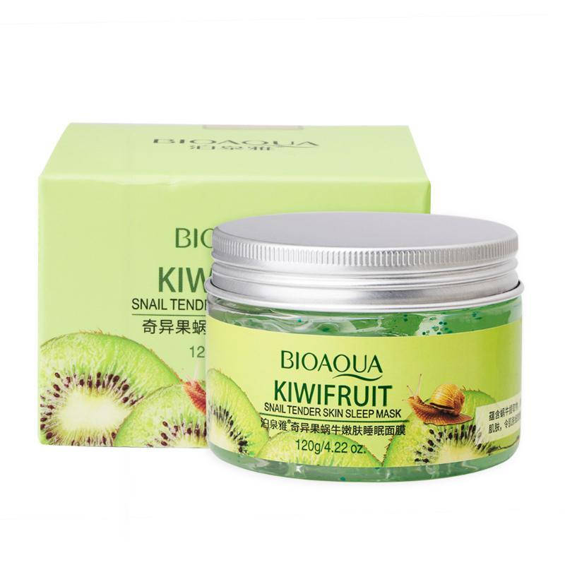 Увлажняющая ночная гель-маска с экстрактом киви Bioaqua Kiwifruit Snail Tender Skin Sleep Mask, 120г
Увлажняющая ночная гель-маска с экстрактом киви Bioaqua Kiwifruit Snail Tender Skin Sleep Mask, 120г