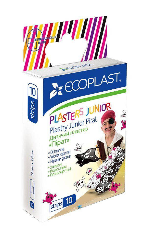 Пластырь бактерицидный ECOPLAST "Пират" №10 
Пластырь бактерицидный ECOPLAST "Пират" №10