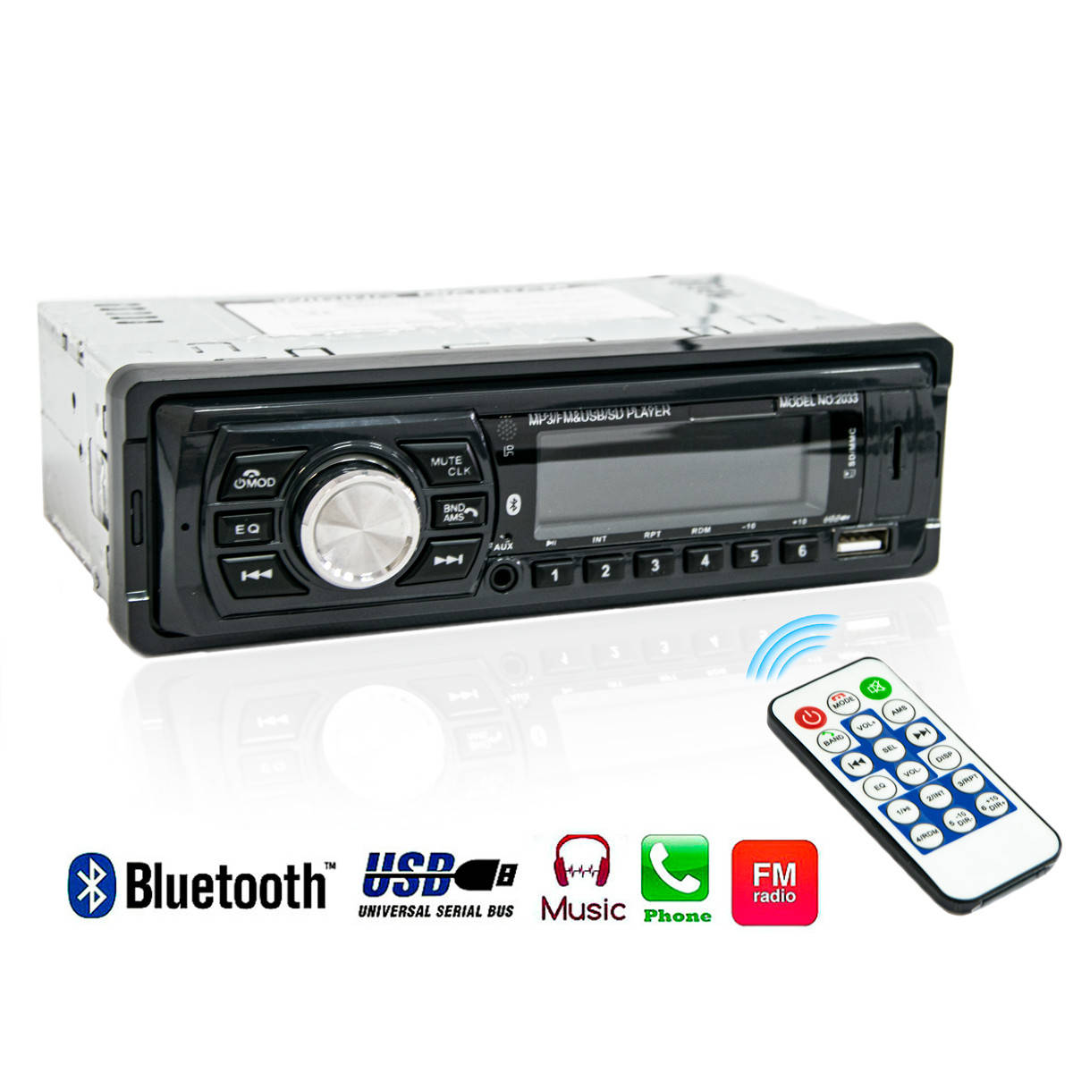 Автомагнитола 1 din "Indobest model 2033", Черная магнитола в машину с блютузом/USB/SD (автомагнітола) (TS)
Автомагнитола 1 din "Indobest model 2033", Черная магнитола в машину с блютузом/USB/SD (автомагнітола) (TS)