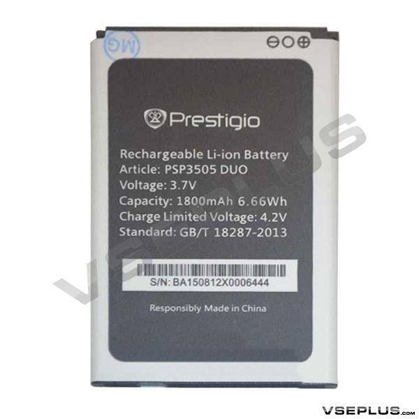 Аккумулятор Prestigio MultiPhone 3509 Wize E3 / MultiPhone PSP 3503 DUO / MultiPhone PSP 3519 Wize K3 /
Аккумулятор Prestigio MultiPhone 3509 Wize E3 / MultiPhone PSP 3503 DUO / MultiPhone PSP 3519 Wize K3 /