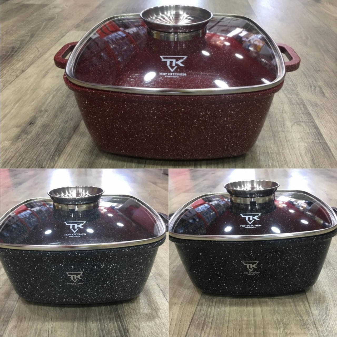 Кастрюля казан с крышкой мраморным антипригарным покрытием TOP KITCHEN TK-00054 20 см качественная, Разные цвета
Кастрюля казан с крышкой мраморным антипригарным покрытием TOP KITCHEN TK-00054 20 см качественная, Разные цвета