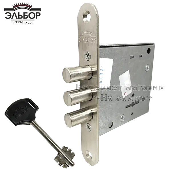 Замок врезной Эльбор серии Кремень 1.04.04
Замок врезной Эльбор серии Кремень 1.04.04