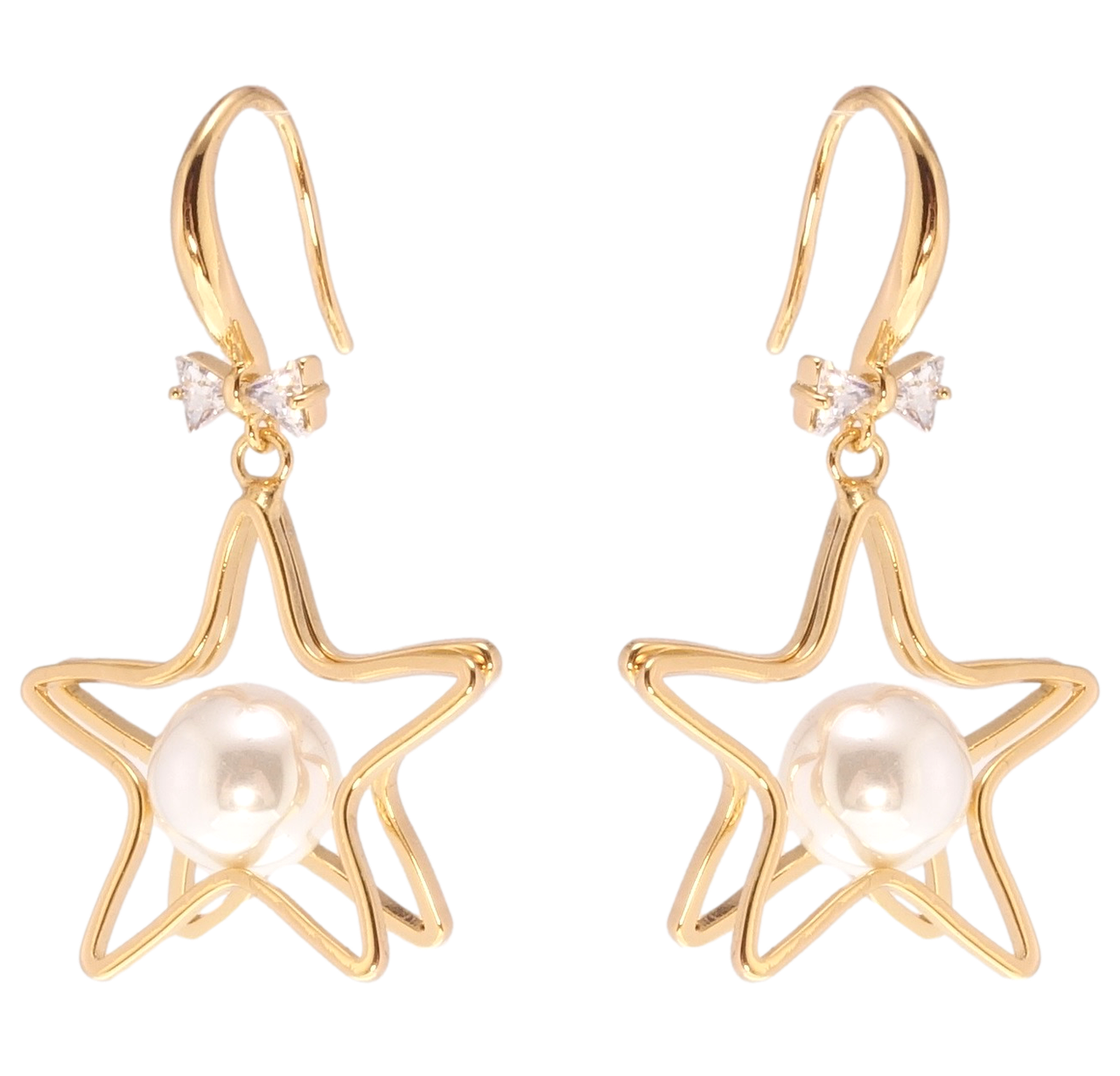 Серьги Xuping JEAN GOUJON Позолота 18K подвески французский замок "Звезды с жемчугом"
Серьги Xuping JEAN GOUJON Позолота 18K подвески французский замок "Звезды с жемчугом"