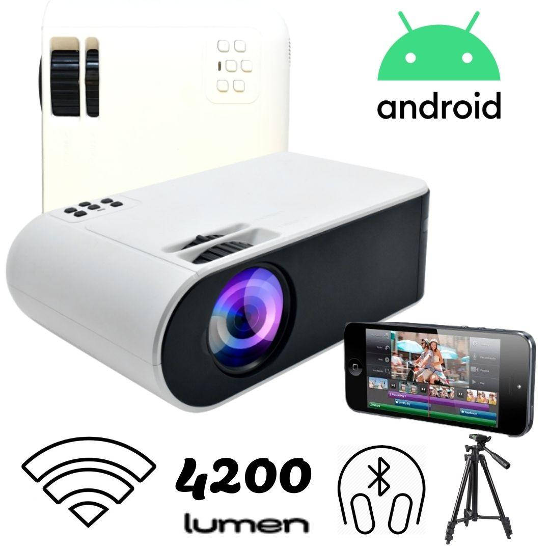 SMART Проектор HD портативный XPRO PANOPLUS XMI (4200 lumen) на ОС Андроид с WiFi функцией Screen Mirroring и
SMART Проектор HD портативный XPRO PANOPLUS XMI (4200 lumen) на ОС Андроид с WiFi функцией Screen Mirroring и