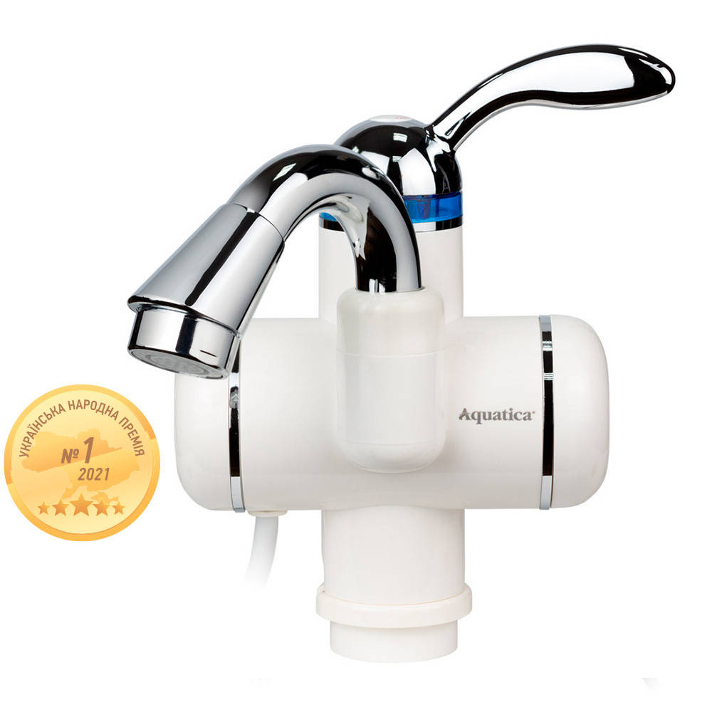 Кран-водонагреватель проточный LZ 3.0кВт 0.4-5бар для раковины гусак изогнутый на гайке AQUATICA LZ-5A111W
Кран-водонагреватель проточный LZ 3.0кВт 0.4-5бар для раковины гусак изогнутый на гайке AQUATICA LZ-5A111W