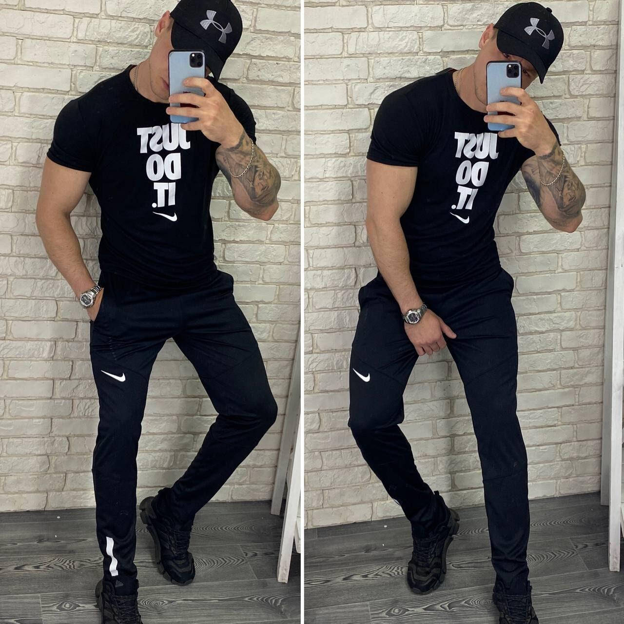 Мужской спортивный костюм в стиле "Nike", ткань "Трикотаж+ Турецкий Эластик" 48, 50, 52, 54, 56 размер 48 50, Черный
Мужской спортивный костюм в стиле "Nike", ткань "Трикотаж+ Турецкий Эластик" 48, 50, 52, 54, 56 размер 48 50, Черный