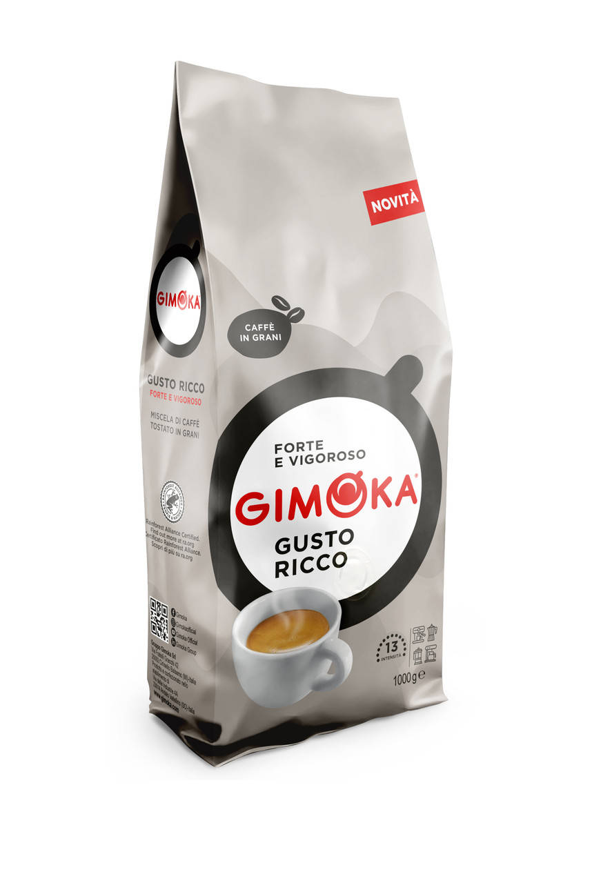 Кофе в зерновой из Италии Gimoka Gusto Ricco(Джимока),1кг, темно средней обжарки, смесь робусты и арабики,
Кофе в зерновой из Италии Gimoka Gusto Ricco(Джимока),1кг, темно средней обжарки, смесь робусты и арабики,