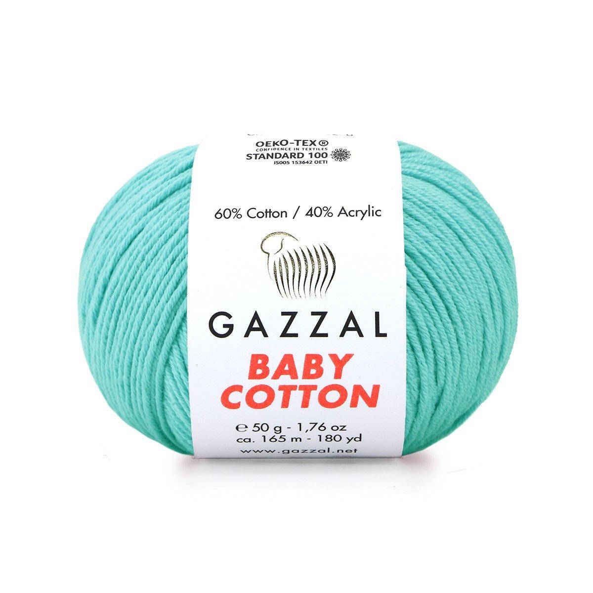 Gazzal Baby Cotton № 3452 бирюза