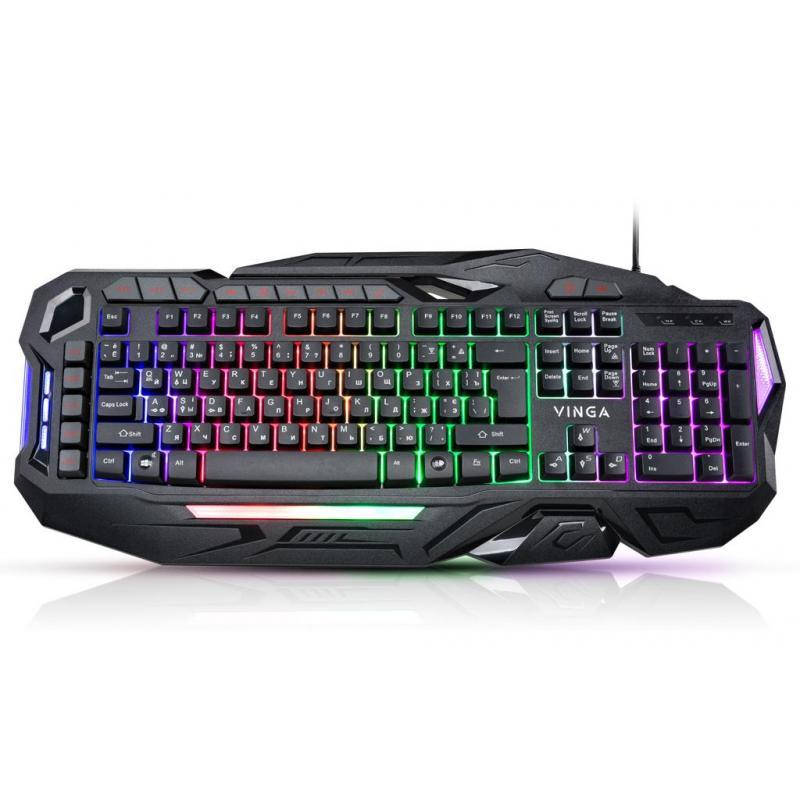 Клавиатура Vinga KBG417 black, компьютерная клавиатура, клавиатура с подсветкой, игровая клава, Черный
Клавиатура Vinga KBG417 black, компьютерная клавиатура, клавиатура с подсветкой, игровая клава, Черный
