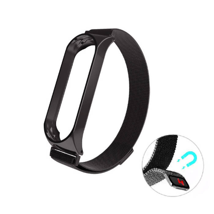 Ремешок для Xiaomi Mi Band 5 / 6 Миланская петля (Milanese Loop) металл с магнитным замком Черный
Ремешок для Xiaomi Mi Band 5 / 6 Миланская петля (Milanese Loop) металл с магнитным замком Черный