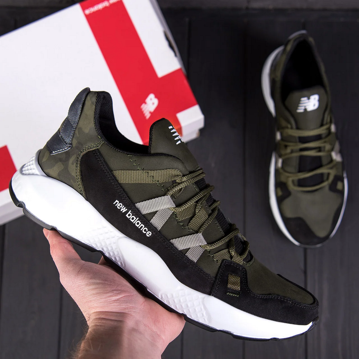Мужские кожаные кроссовки New Balance оливковые 41, Оливковый
Мужские кожаные кроссовки New Balance оливковые 41, Оливковый