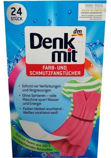 Абсорбирующие Салфетки Для Стирки Линяющих Вещей Denkmit Farb Und Schmutzfangtücher 24 шт
Абсорбирующие Салфетки Для Стирки Линяющих Вещей Denkmit Farb Und Schmutzfangtücher 24 шт