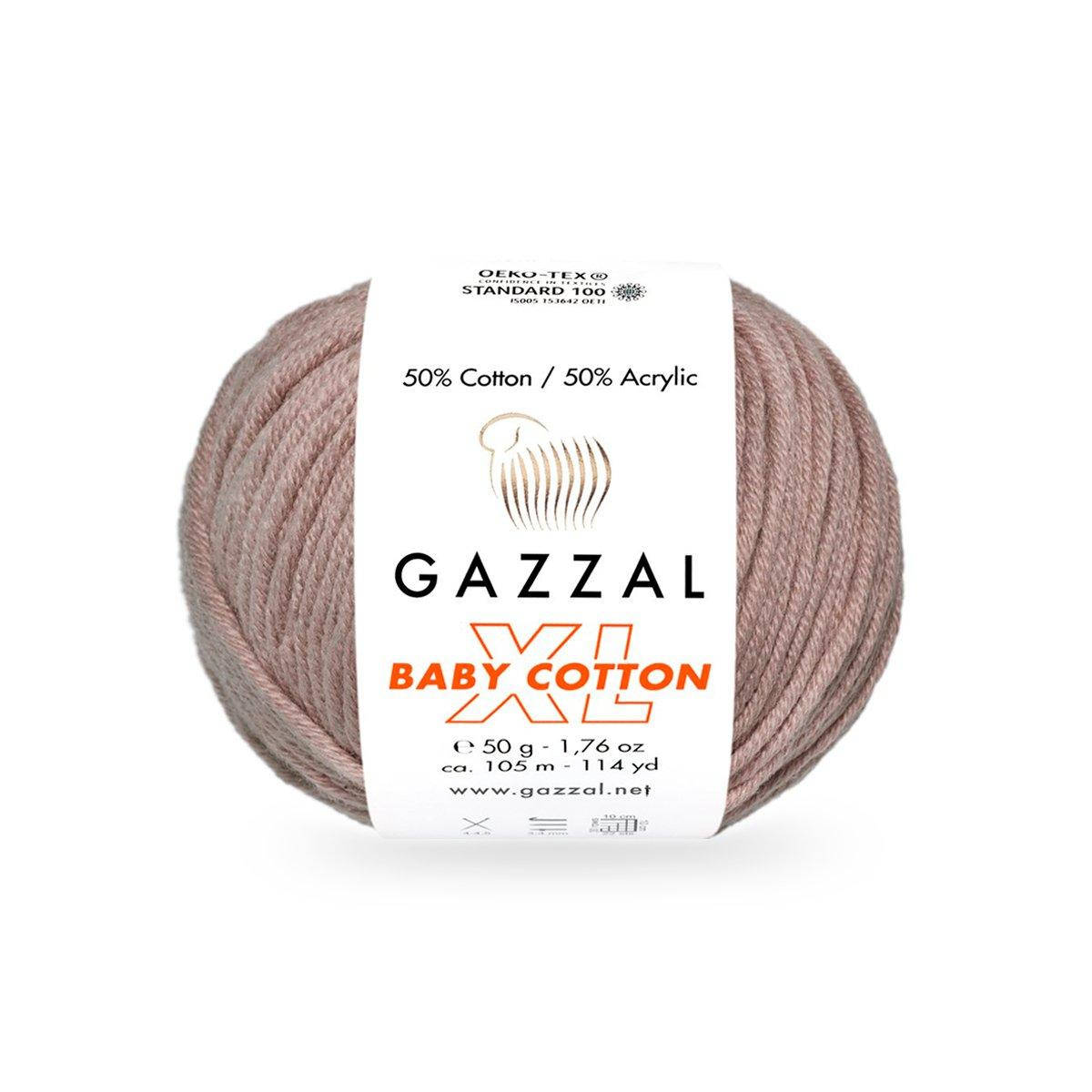 Gazzal Baby Cotton XL (Газзал Беби Котон ХЛ) № 3434 какао (Пряжа с хлопком, нитки для вязания)
Gazzal Baby Cotton XL (Газзал Беби Котон ХЛ) № 3434 какао (Пряжа с хлопком, нитки для вязания)