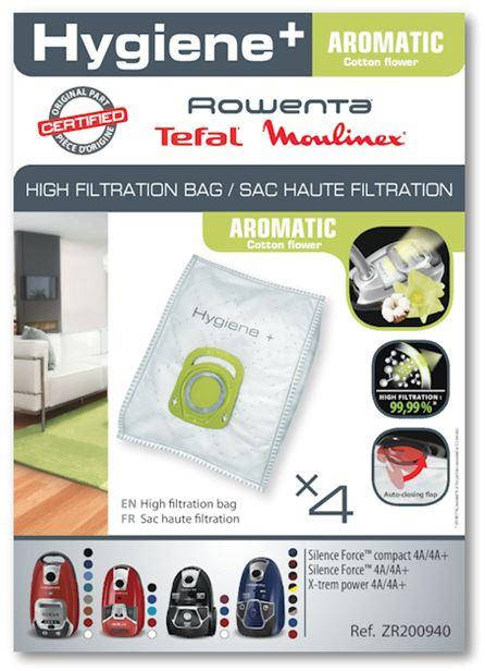 Комплект мешков Hygiene+ AROMATIC для пылесоса Rowenta 4шт RO6331, RO6443, RO6455 (ZR200540, ZR200940)
Комплект мешков Hygiene+ AROMATIC для пылесоса Rowenta 4шт RO6331, RO6443, RO6455 (ZR200540, ZR200940)