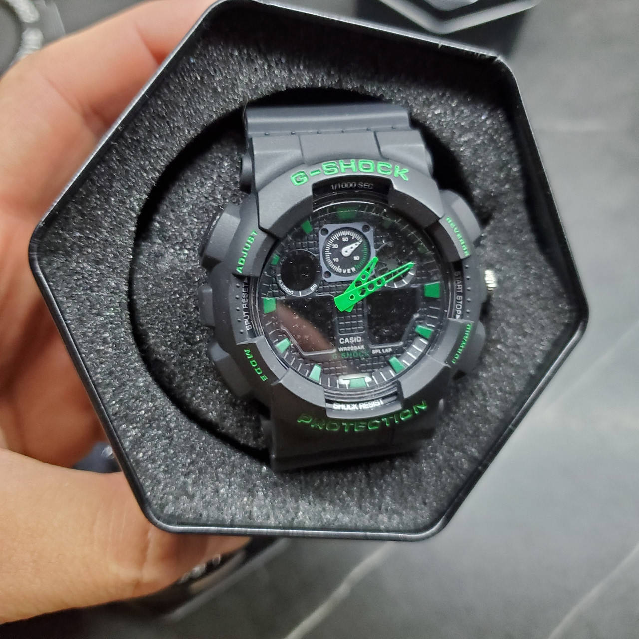 Спортивные часы Casio С -Shock GA-100 Black-Green противоударные водонепроницаемые , подсветка 7 цветов
Спортивные часы Casio С -Shock GA-100 Black-Green противоударные водонепроницаемые , подсветка 7 цветов