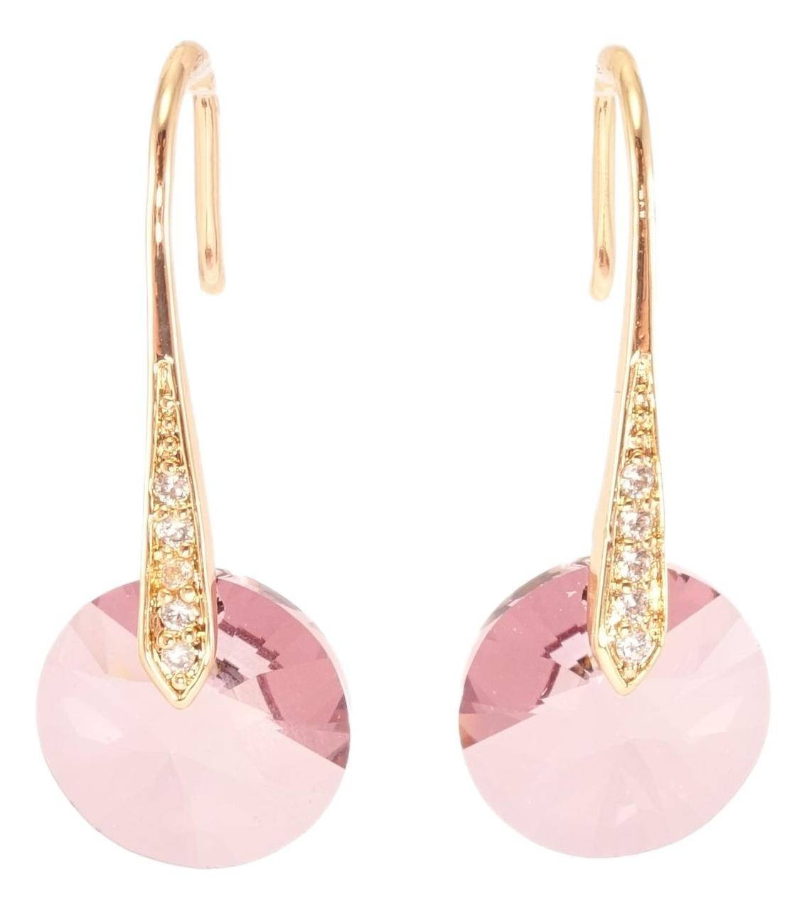 Серьги Xuping Позолота 18K с кр-ми Swarovski француз.замок "Круглый кристалл Antique Pink на дужке с
Серьги Xuping Позолота 18K с кр-ми Swarovski француз.замок "Круглый кристалл Antique Pink на дужке с