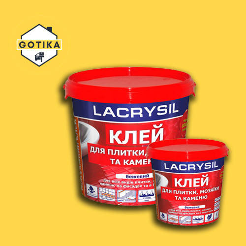 Клей Lacrysil для плитки мозаики и камня акриловый монтажный бежевый 8кг, Светло-бежевый
Клей Lacrysil для плитки мозаики и камня акриловый монтажный бежевый 8кг, Светло-бежевый