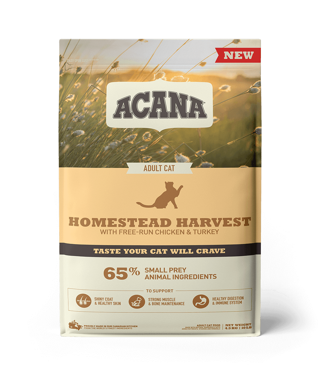 Acana Homestead Harvest Cat (Акана Хомстед Харвест) сухой корм с мясом птицы для взрослых котов всех пород 4.5 кг
Acana Homestead Harvest Cat (Акана Хомстед Харвест) сухой корм с мясом птицы для взрослых котов всех пород 4.5 кг