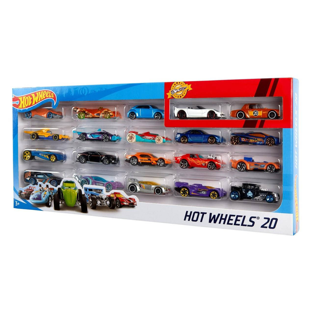 Набор базовые машинки Хот Вилс в подарочной упаковке 20 шт Оригинал Hot Wheels 20-Car Collector Gift Pack
Набор базовые машинки Хот Вилс в подарочной упаковке 20 шт Оригинал Hot Wheels 20-Car Collector Gift Pack
