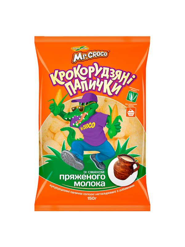 Палички кукурудзяні зі смаком пряженого молока 150 г 
Палички кукурудзяні зі смаком пряженого молока 150 г