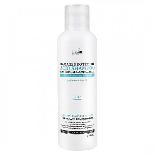 Бесщелочной шампунь с коллагеном и аргановым маслом La’dor Damage Protector Acid Shampoo
Бесщелочной шампунь с коллагеном и аргановым маслом La’dor Damage Protector Acid Shampoo