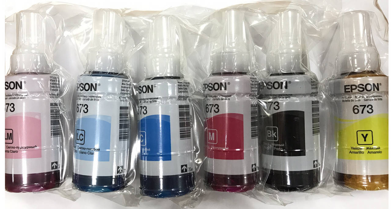 Оригинальные чернила EPSON для L800/ L1800/ L805/ L810/ L850 B/C/M/Y/LC/LM C13T673 6*70мл
Оригинальные чернила EPSON для L800/ L1800/ L805/ L810/ L850 B/C/M/Y/LC/LM C13T673 6*70мл