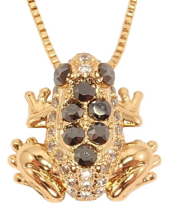Кулон Xuping Позолота 18K с кристаллами Swarovski на цепочке "Лягушка с кристаллами Jet" длина 41-46см
Кулон Xuping Позолота 18K с кристаллами Swarovski на цепочке "Лягушка с кристаллами Jet" длина 41-46см