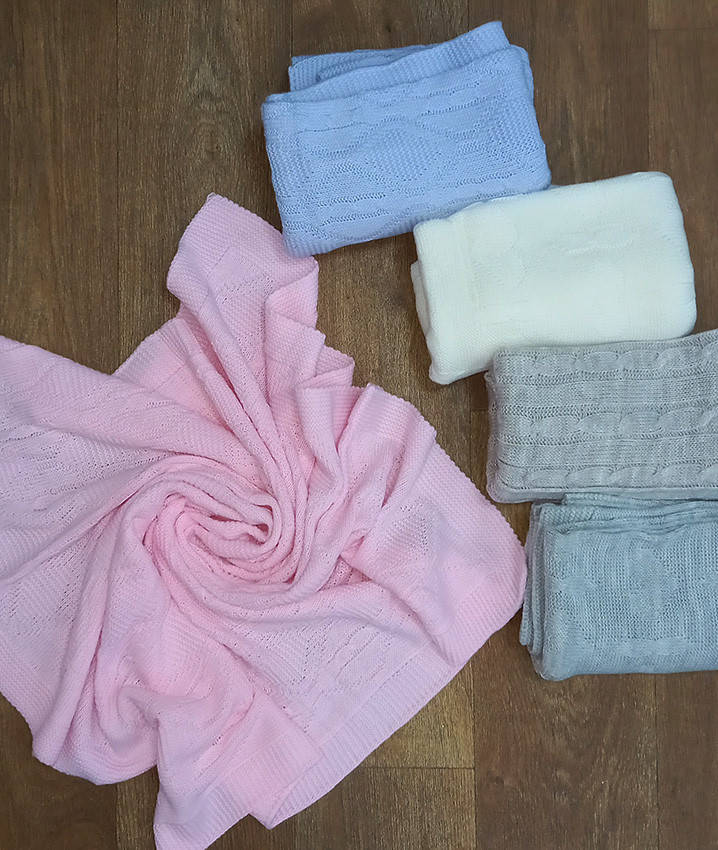 Тонкий вязаный плед для малыша, детские пледы для новорожденных, Розовый 
Тонкий вязаный плед для малыша, детские пледы для новорожденных, Розовый