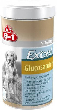 8in1 Excel Glucosamine - Глюкозамин для суставов - Кормовая добавка в таблетках для собак, 110 таб
8in1 Excel Glucosamine - Глюкозамин для суставов - Кормовая добавка в таблетках для собак, 110 таб