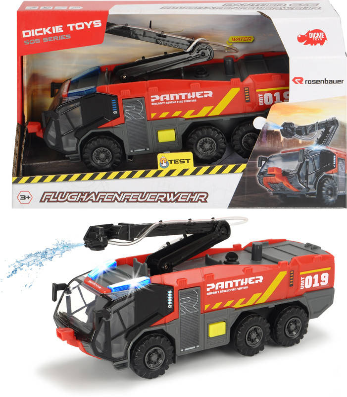 Пожарная машина аэропорта Dickie Toys Пантера со звуковыми и световыми эффектами 24см (3714012), Разные цвета
Пожарная машина аэропорта Dickie Toys Пантера со звуковыми и световыми эффектами 24см (3714012), Разные цвета