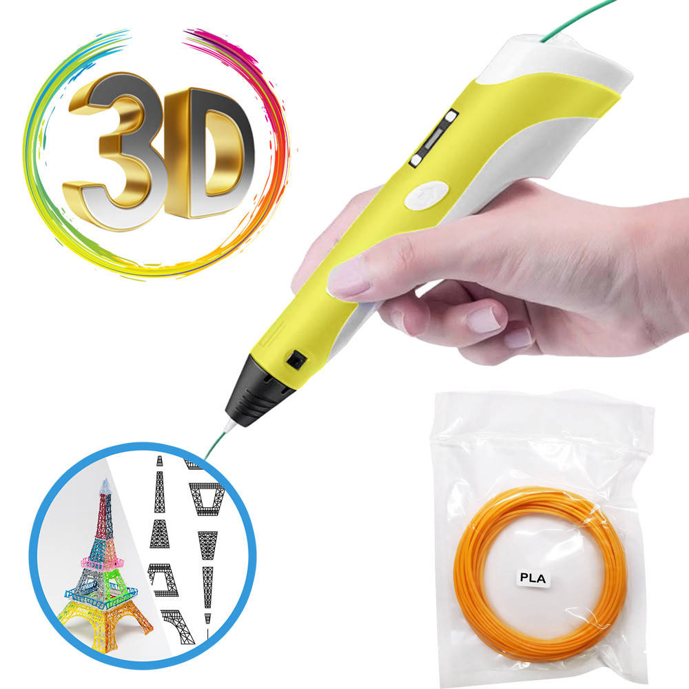 Детская 3D ручка для рисования с LCD дисплеем 2-го поколения Pen 2 Набор с Эко Пластиком Желтый KIVI
Детская 3D ручка для рисования с LCD дисплеем 2-го поколения Pen 2 Набор с Эко Пластиком Желтый KIVI