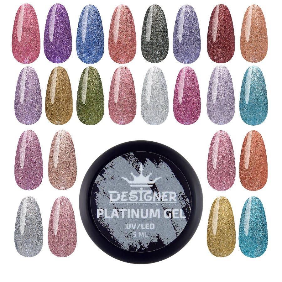 Гель - платинум Platinum Gel Designer Professional (Дизайнер Профессионал) с шиммером, 5 мл., Разные цвета
Гель - платинум Platinum Gel Designer Professional (Дизайнер Профессионал) с шиммером, 5 мл., Разные цвета