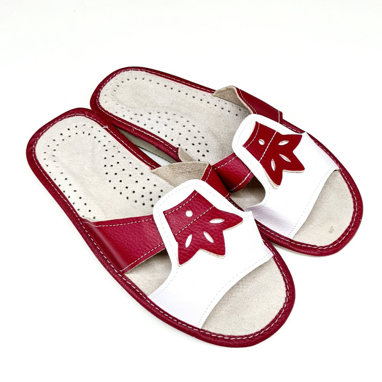 Домашні шкіряні жіночі капці "Polmar" відкриті 39, Красный
Домашні шкіряні жіночі капці "Polmar" відкриті 39, Красный