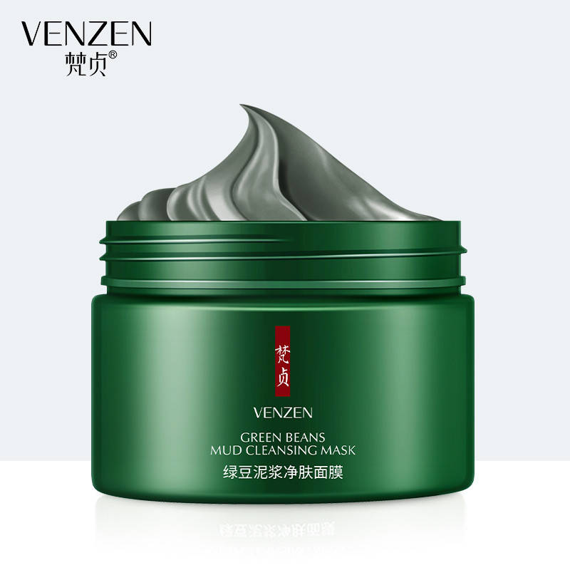 Очищающая грязевая маска для лица с бобами мунг Venzen Green Beans Mud Cleansing Mask, 120г
Очищающая грязевая маска для лица с бобами мунг Venzen Green Beans Mud Cleansing Mask, 120г
