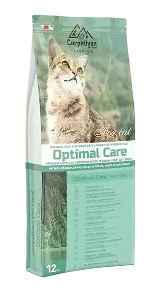 Carpathian Pet Food — Optimal Care Для взрослых котов и кошек всех пород в возрасте от 1 до 7 лет
Carpathian Pet Food — Optimal Care Для взрослых котов и кошек всех пород в возрасте от 1 до 7 лет