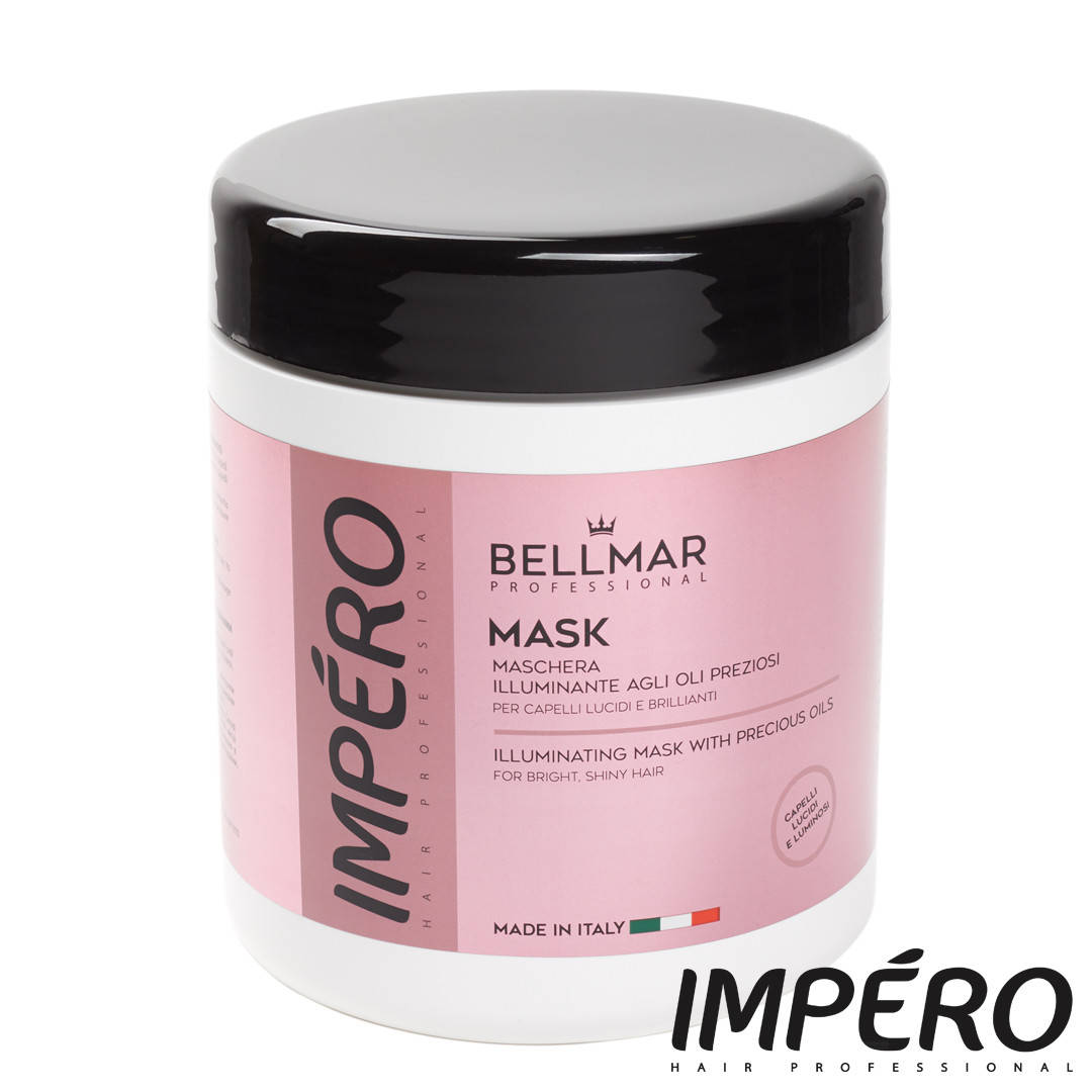 Маска для волос для блеска с ценными маслами IMPERO Bellmar Professional (Италия) 1000 мл
Маска для волос для блеска с ценными маслами IMPERO Bellmar Professional (Италия) 1000 мл