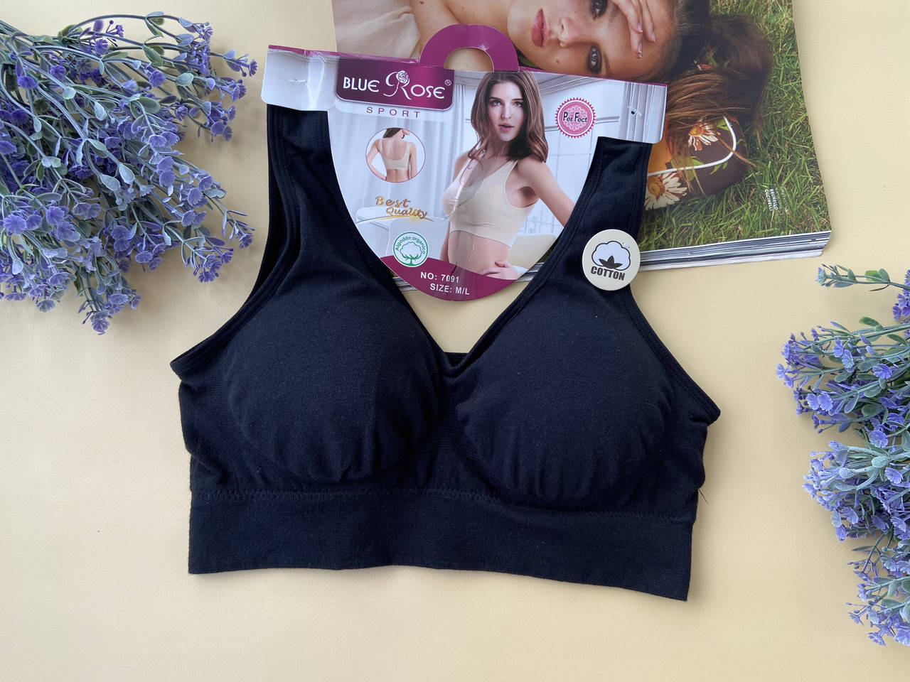 75АВС/80АВ/85АВ Черный бесшовный хлопковый топ с чашками без каркасов
75АВС/80АВ/85АВ Черный бесшовный хлопковый топ с чашками без каркасов