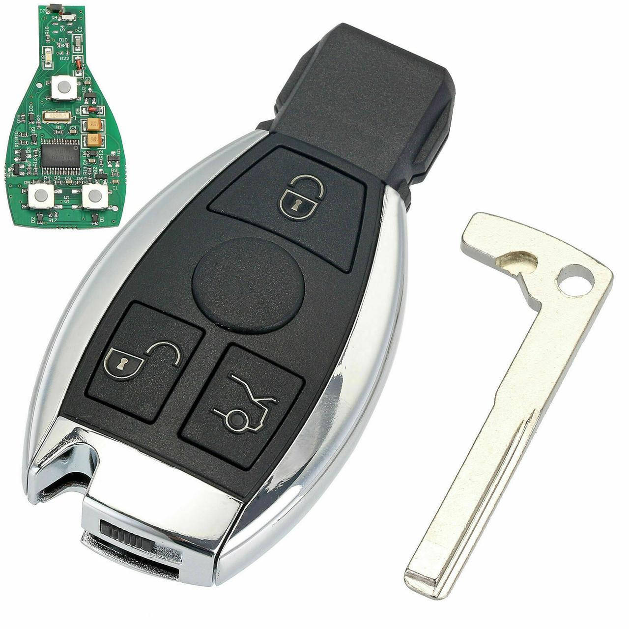 Смарт ключ Mercedes Benz (Хром) 3 кнопки 433Mhz
Смарт ключ Mercedes Benz (Хром) 3 кнопки 433Mhz