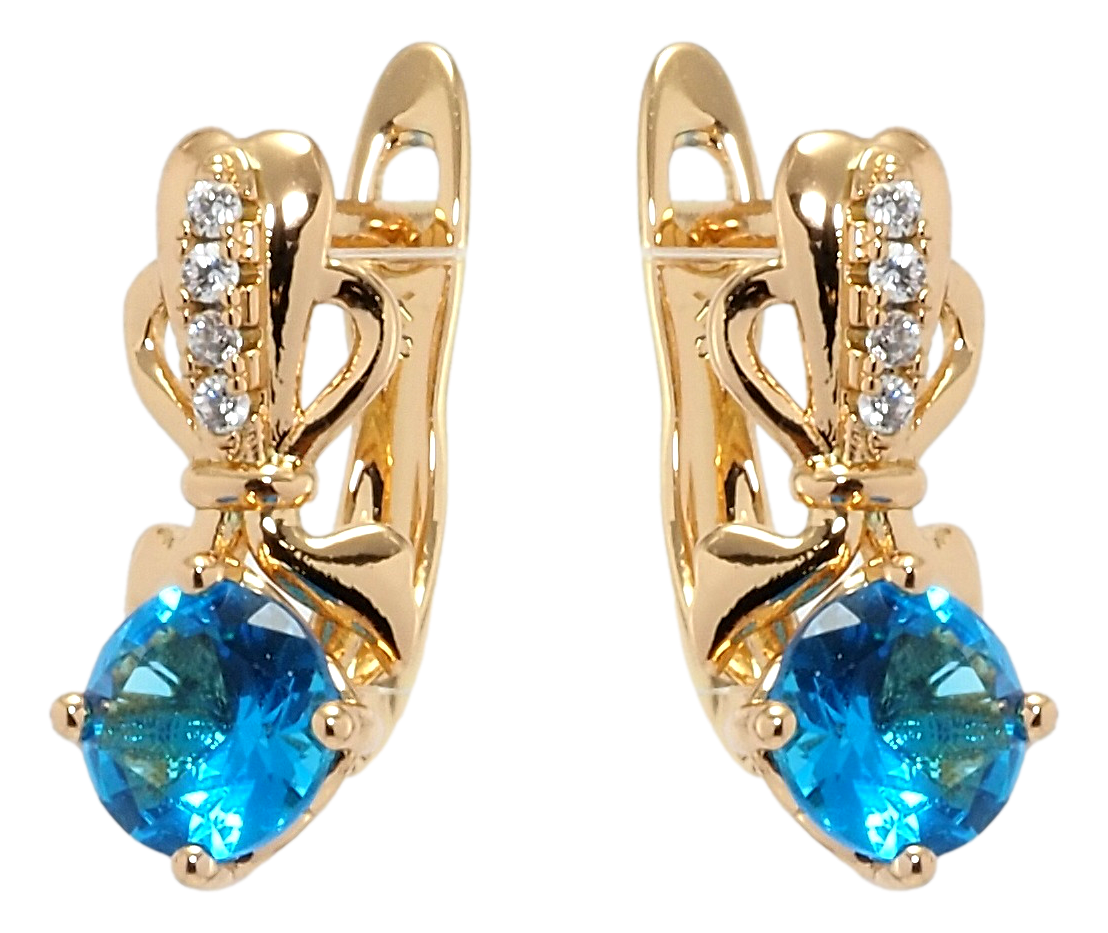 Серьги Xuping Позолота 18K английский замок "Элегантные с голубым фианитом"
Серьги Xuping Позолота 18K английский замок "Элегантные с голубым фианитом"