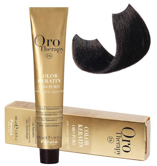 Крем-краска безаммиачная для волос Fanola Oro Therapy №3/0 Dark chestnut 100 мл (3070Qu)
Крем-краска безаммиачная для волос Fanola Oro Therapy №3/0 Dark chestnut 100 мл (3070Qu)
