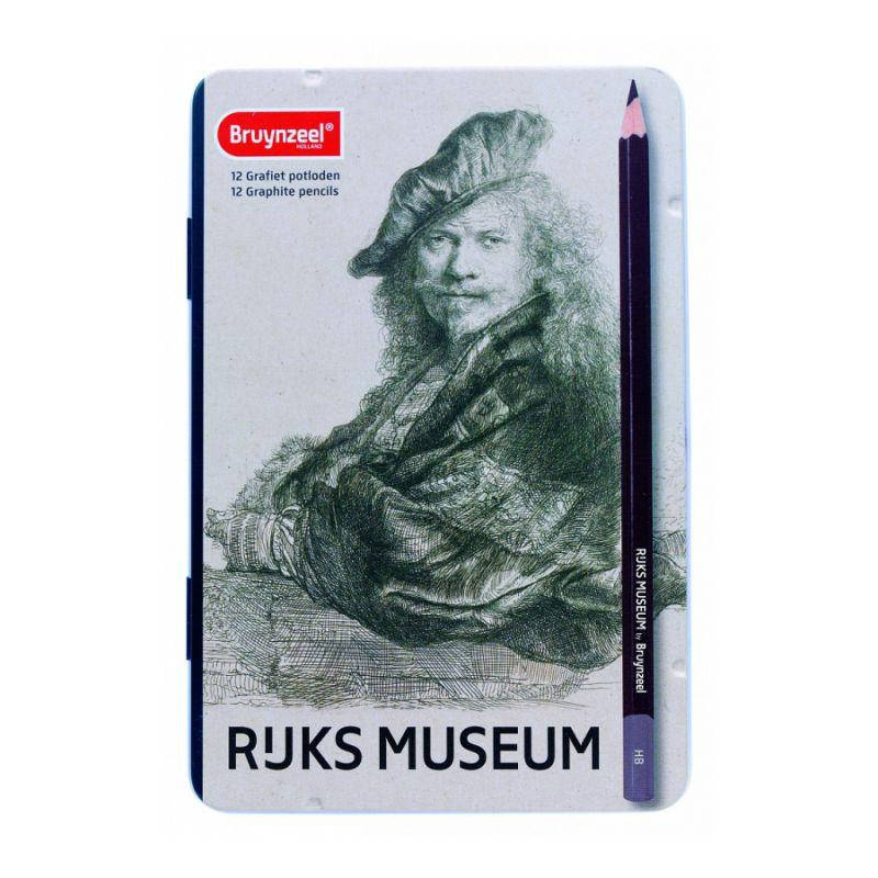 Набор графитных карандашей Dutch Masters, Автопортрет, Рембрандт, 12шт., метал, Bruynzeel
Набор графитных карандашей Dutch Masters, Автопортрет, Рембрандт, 12шт., метал, Bruynzeel
