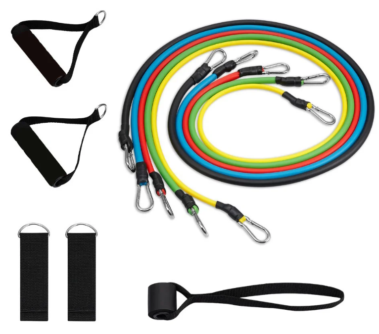 Набор трубчатых эспандеров для фитнеса многофункциональный 5 жгутов + Чехол 
Набор трубчатых эспандеров для фитнеса многофункциональный 5 жгутов + Чехол